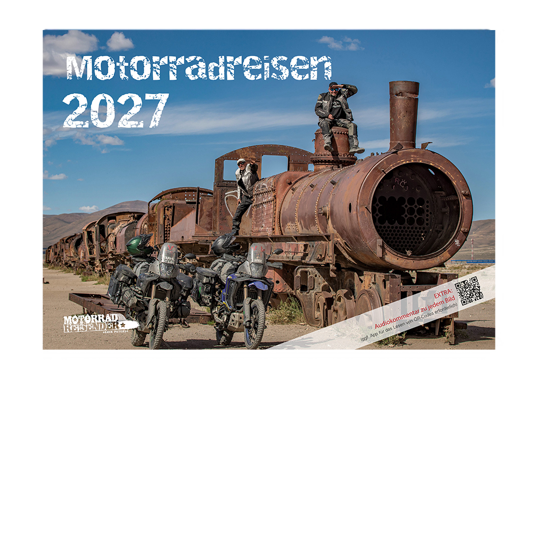 Wandkalender "Motorradreisen 2027" - jetzt vorbestellen